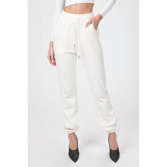 NEW WE WORE WHAT sweatpants jogger in off white - Picture 4 of 5